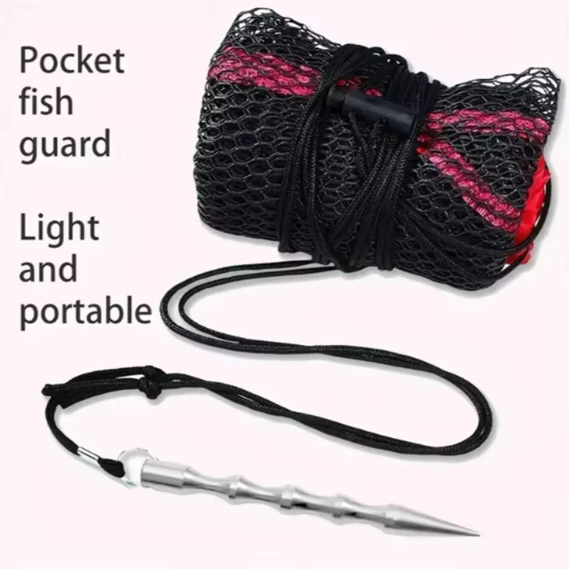 Collapsible Fishing Mesh Bag Thickening Live Fish Net w/Bundle Mouth For Fishing Net /Crayfish/Shrimp/Smelt/Eels Traps fishing