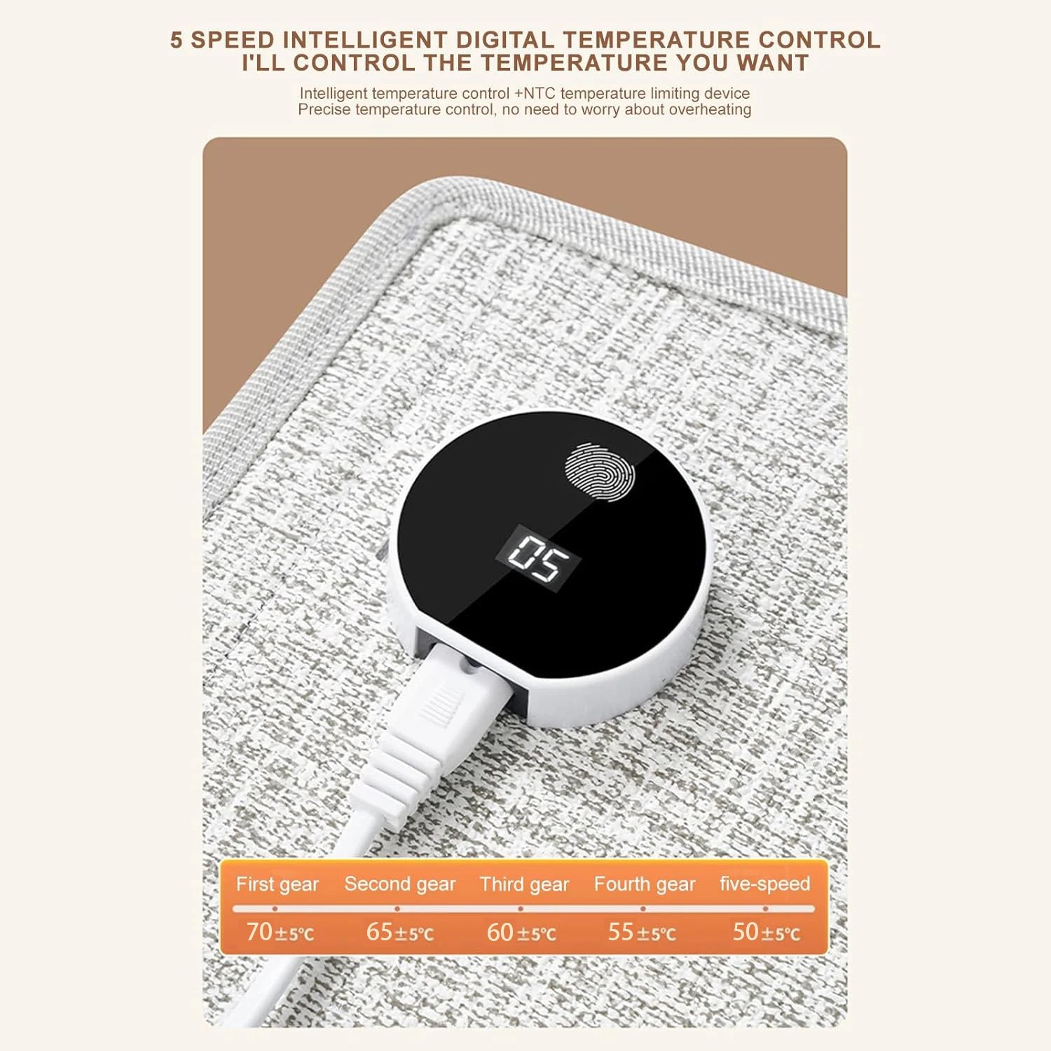 Silent Foldable Leg Warmer Pro - Under Desk Electric Foot Heater with Thermostat & Auto Shut Off for Office Home Timer